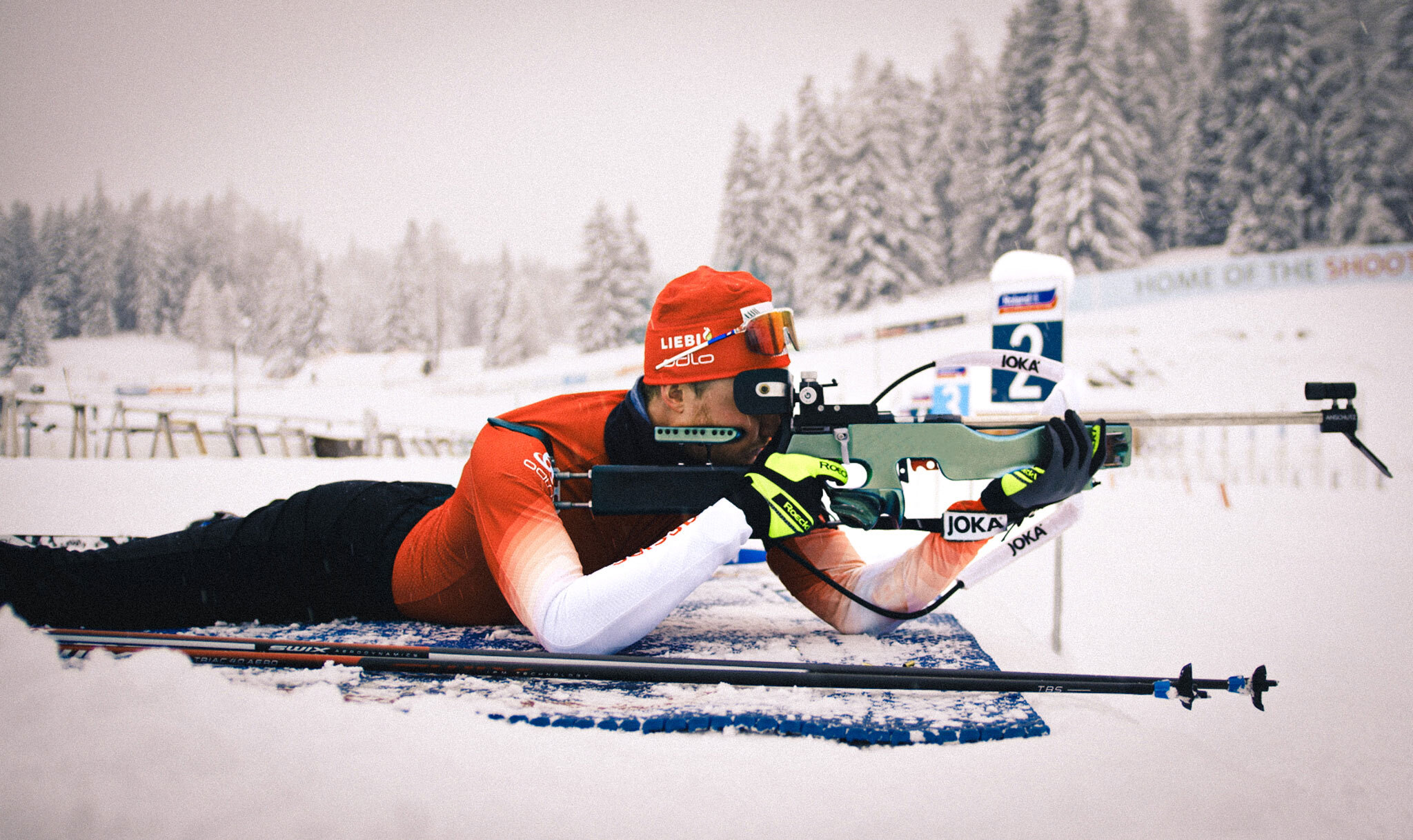 Mit Sebastian Stalder auf dem Weg zur Heim-WM auf der Lenzerheide.